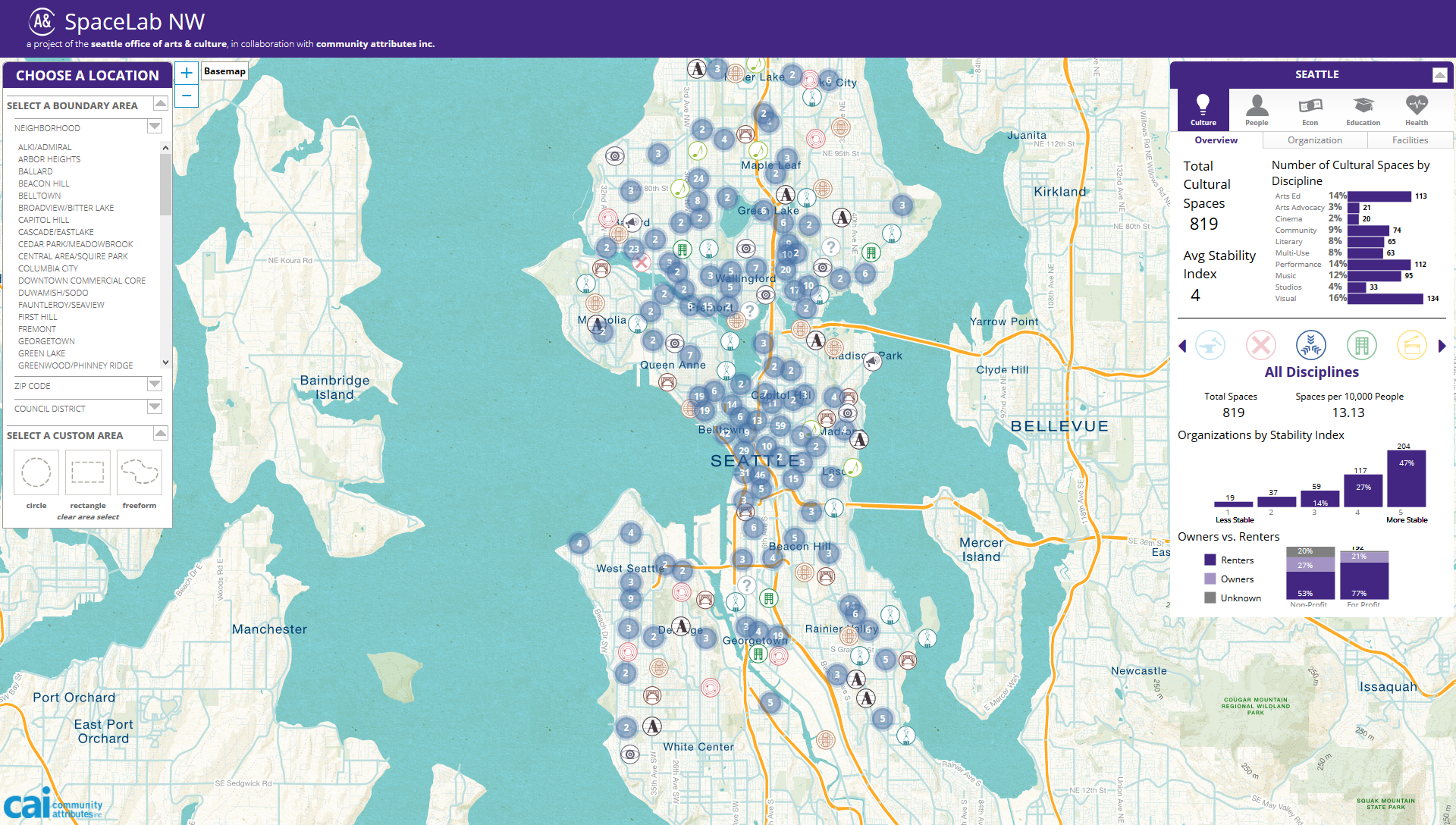 Cultural Spaces Map